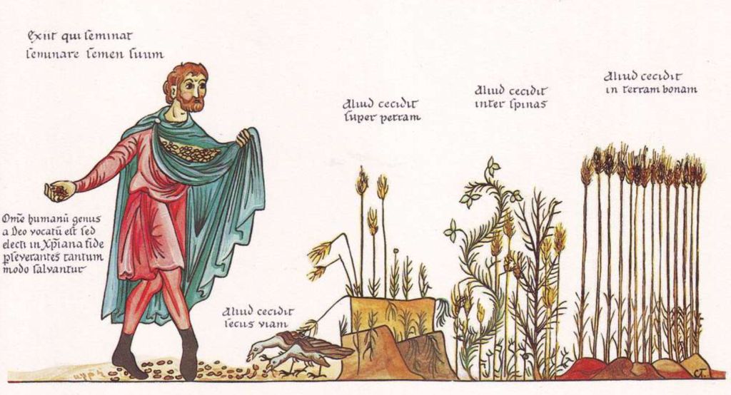 Hortus Deliciarum, Das Gleichnis vom Sämann