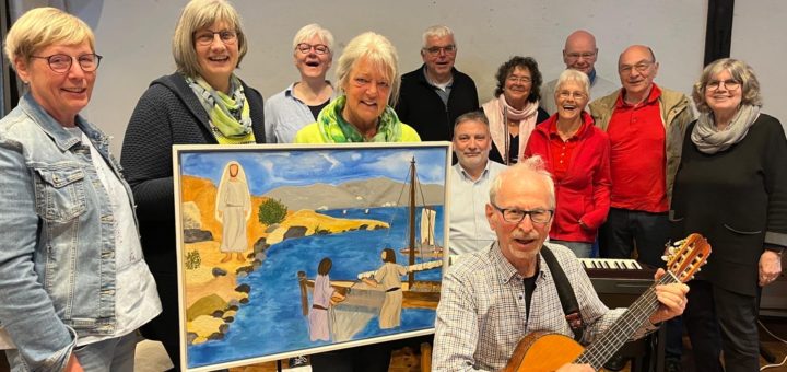 Die Musikgruppe Cantico präsentiert sich.
